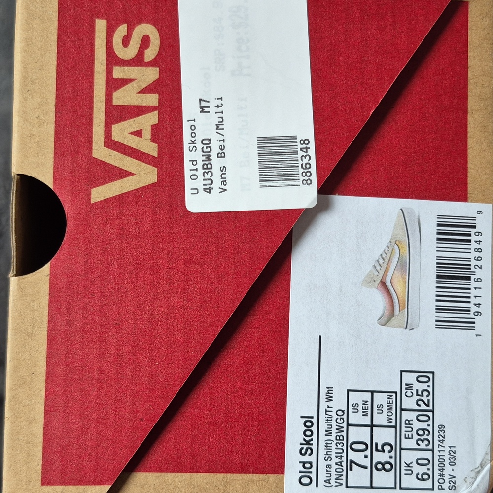 Vans Old Skool Unisex Aura Shift Suede Beige & Pastel Sneakers Size 7M/8.5W! NWT - Picture 14 of 15